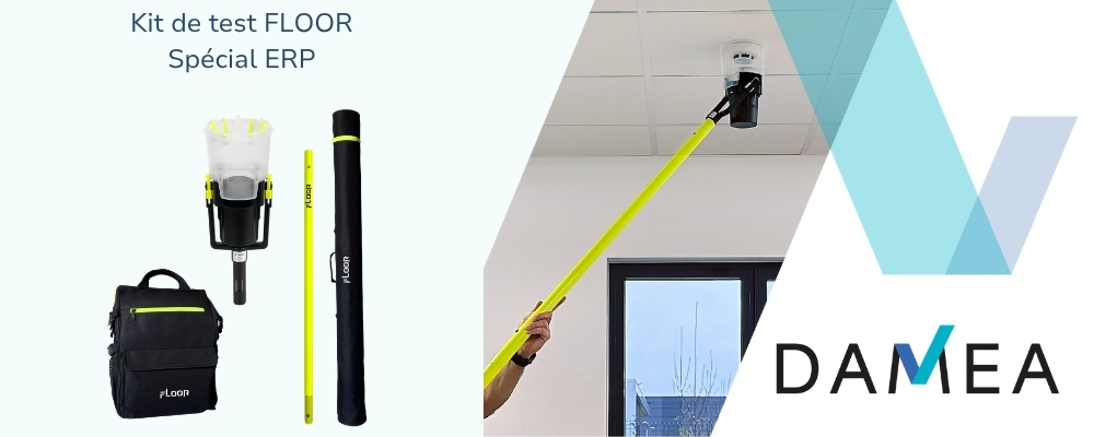 Kit de test pour détecteur de fumée spécial ERP : la solution FLOOR compacte et légère