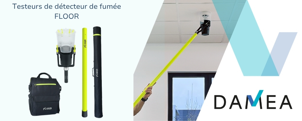 Testeur détecteur de fumée : kits FLOOR | DAMEA